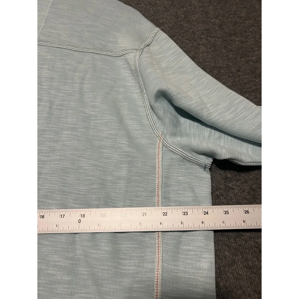 Tommy bahama Tobago bay half zip pullover sweater mens light blue XL